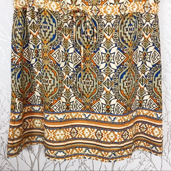 FOREVER-21 Southwest Medallion Print Mini Dress M - Picture 6 of 11